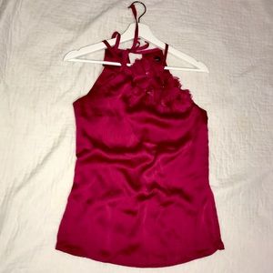 Le Chateau silk halter top